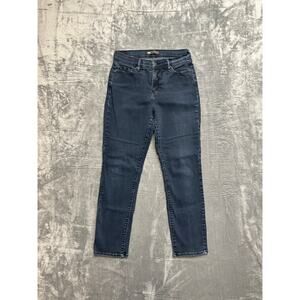 Levi's 512 Perfectly Slimming Skinny Leg Jeans Women's Size 10S Dark Blue Denim‎